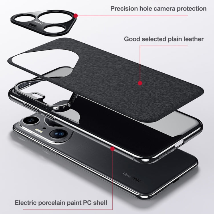 For Huawei Pura 70 Pro / 70 Pro+ Plain Leather Series Shockproof Phone Case(Red) - free shipping - PMC Jewellery - Order now!