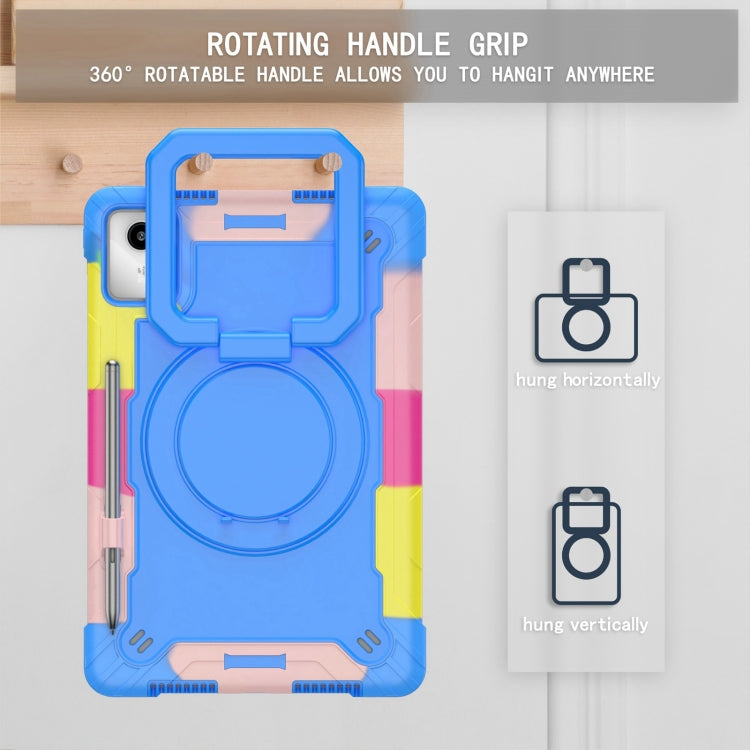 For Lenovo Tab M11/ Xiaoxin Pad 11 2024 Handle Robot Silicone Hybrid PC Tablet Case(Camouflage Blue) - Lenovo by PMC Jewellery | Online Shopping South Africa | PMC Jewellery | Buy Now Pay Later Mobicred