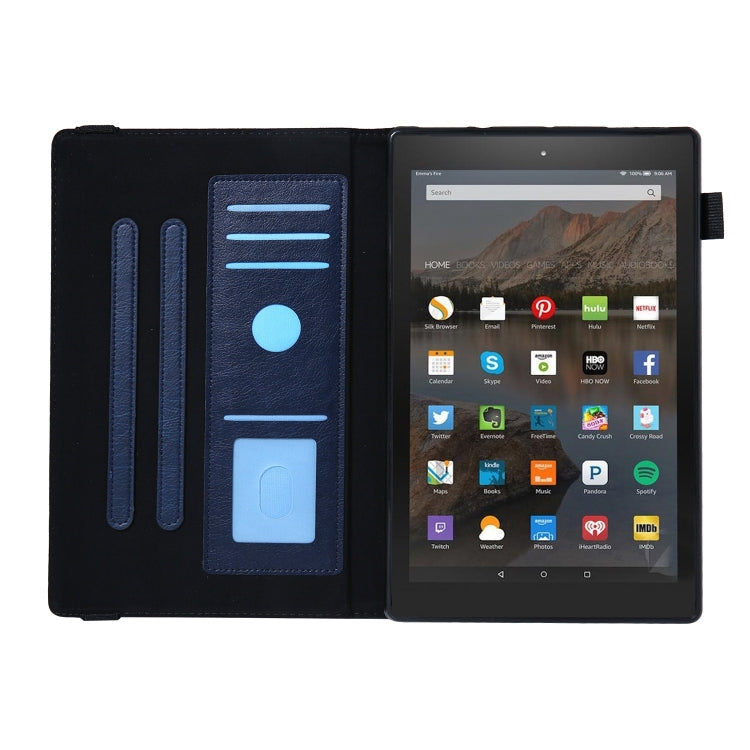 For Amazon Kindle Fire HD10 2017/2019 Extraordinary Series Smart Leather Tablet Case(Royal Blue) - Amazon by PMC TechLife | Online Shopping South Africa | PMC TechLife | Buy Now Pay Later Mobicred