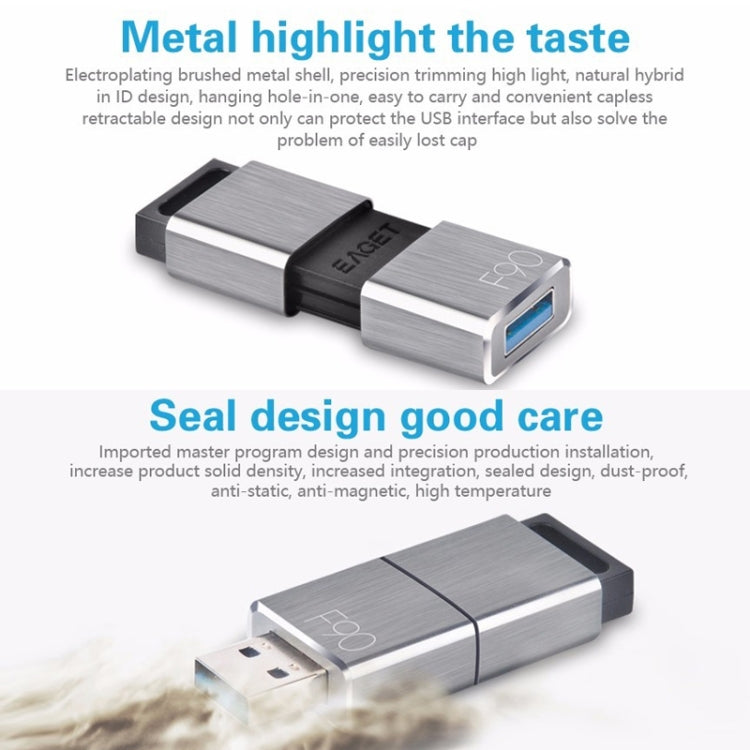 EAGET F90 32G USB 3.0 Interface Metal Flash U Disk - USB Flash Drives by EAGET | Online Shopping South Africa | PMC Jewellery | Buy Now Pay Later Mobicred