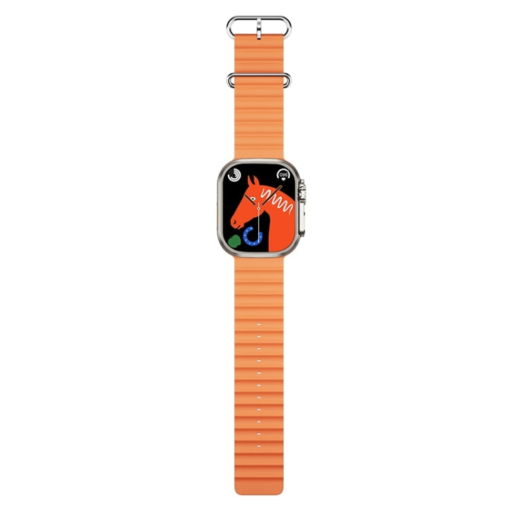 ZGA W04 2.03 inch Screen Seconds Hand BT Call Smart Watch, Support Health Monitor / AI Voice Assistant / SOS(Orange) - Smart Watches by ZGA | Online Shopping South Africa | PMC Jewellery | Buy Now Pay Later Mobicred