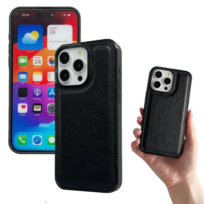 For iPhone 16 Pro Multifunctional Seven Cards Wallet Leather Phone Case(Black) - iPhone 16 Pro Cases by PMC Jewellery | Online Shopping South Africa | PMC Jewellery | Buy Now Pay Later Mobicred