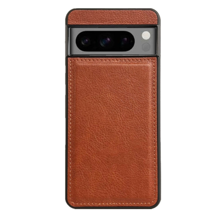 For Google Pixel 9 / Pixel 9 Pro Cowhide Texture Back Cover Phone Case(Brown) - Google Cases by PMC Jewellery | Online Shopping South Africa | PMC Jewellery | Buy Now Pay Later Mobicred