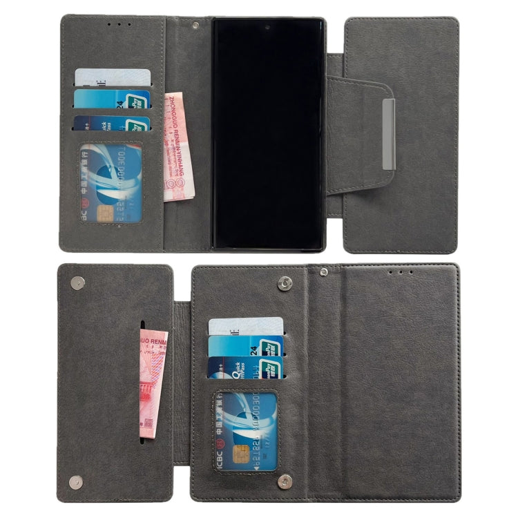 For Google Pixel 8 Multifunctional 7-Card Wallet Leather Phone Case(Grey) - free shipping - PMC TechLife - Order now!