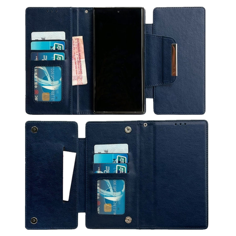 For Google Pixel 7 Pro Multifunctional 7-Card Wallet Leather Phone Case(Royal Blue) - Google Cases by PMC TechLife | Online Shopping South Africa | PMC TechLife | Buy Now Pay Later Mobicred