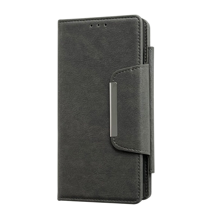 For Google Pixel 7 Multifunctional 7-Card Wallet Leather Phone Case(Grey) - Google Cases by PMC TechLife | Online Shopping South Africa | PMC TechLife | Buy Now Pay Later Mobicred