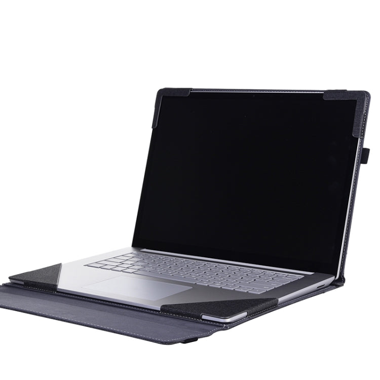 For Microsoft Surface Laptop 6 15 inch Cloth Texture Laptop Leather Protective Case(Black) - free shipping - PMC TechLife - Order now!