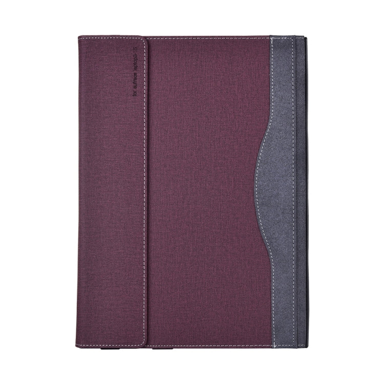 For Lenovo ThinkPad X1 Yoga Gen 7 14 inch Cloth Texture Laptop Leather Protective Case(Wine Red) - Other by PMC Jewellery | Online Shopping South Africa | PMC Jewellery | Buy Now Pay Later Mobicred