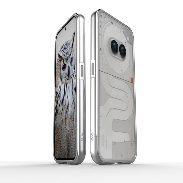 For Nothing Phone 2a Aurora Series Metal Frame Protective Phone Case(Silver) - Nothing Cases by PMC TechLife | Online Shopping South Africa | PMC TechLife | Buy Now Pay Later Mobicred