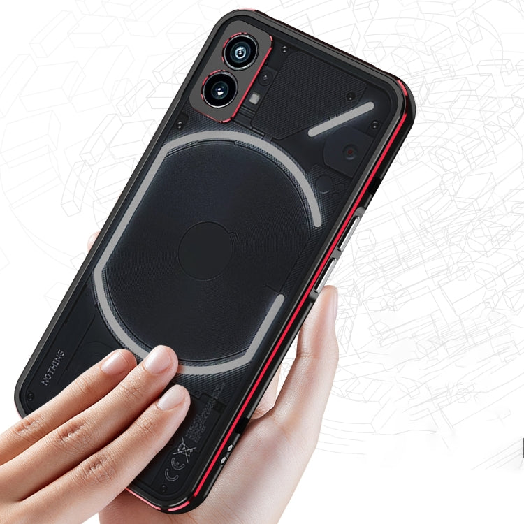 For Nothing Phone 2a Aurora Series Metal Frame Protective Phone Case(Silver) - Nothing Cases by PMC TechLife | Online Shopping South Africa | PMC TechLife | Buy Now Pay Later Mobicred