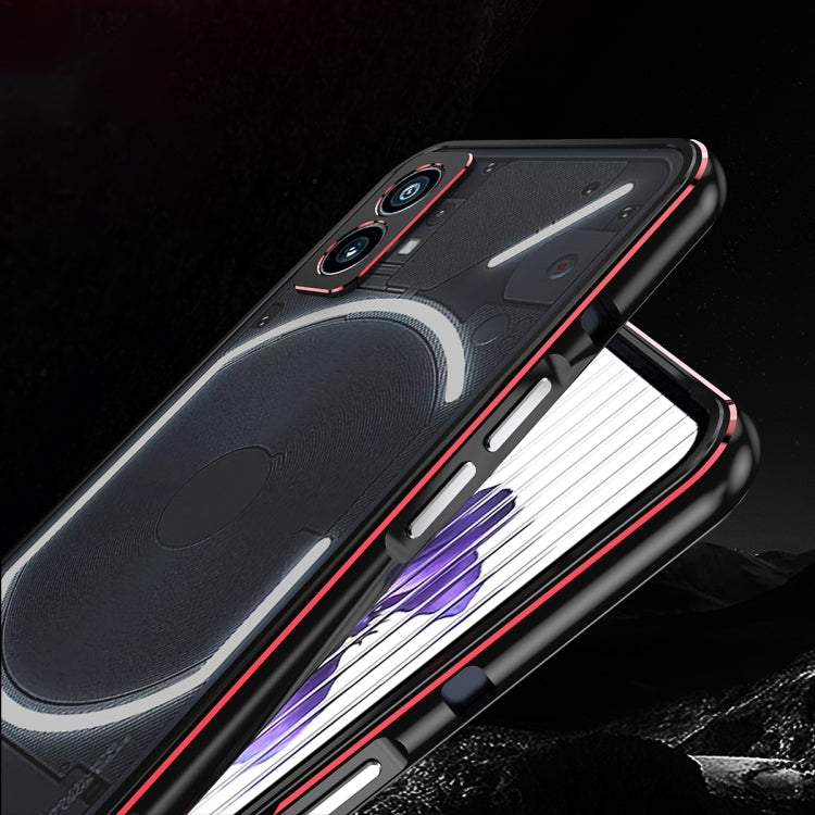 For Nothing Phone 2a Aurora Series Metal Frame Protective Phone Case(Silver) - Nothing Cases by PMC TechLife | Online Shopping South Africa | PMC TechLife | Buy Now Pay Later Mobicred