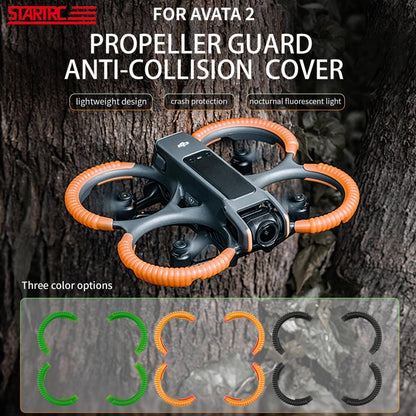 For DJI AVATA 2 STARTRC Propeller TPU Protective Guard Anti-collision Ring Cover(Black) - Other by STARTRC | Online Shopping South Africa | PMC Jewellery | Buy Now Pay Later Mobicred