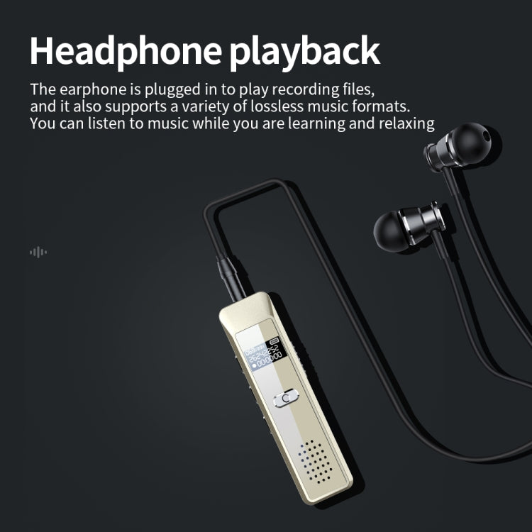 JNN Q7 Mini Portable Voice Recorder with OLED Screen, Memory:4GB(Gold) - Recording Pen by JNN | Online Shopping South Africa | PMC TechLife | Buy Now Pay Later Mobicred