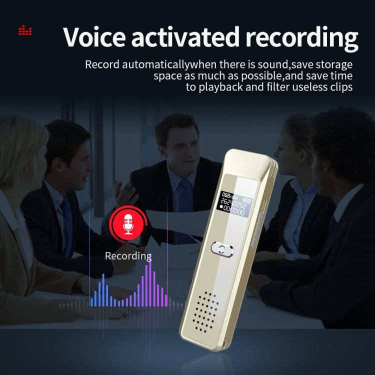 JNN Q7 Mini Portable Voice Recorder with OLED Screen, Memory:4GB(Gold) - Recording Pen by JNN | Online Shopping South Africa | PMC TechLife | Buy Now Pay Later Mobicred
