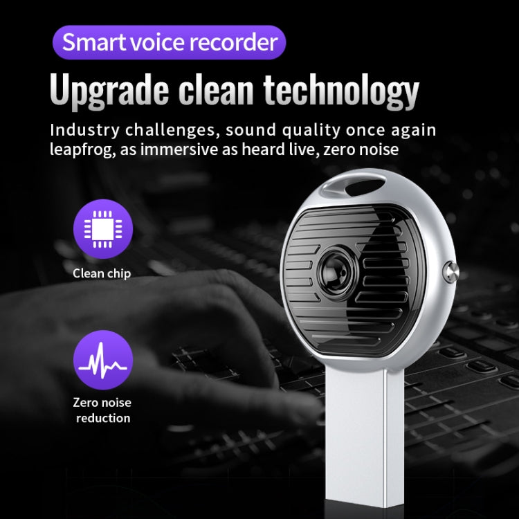 JNN S13 Zinc Alloy U-disk Voice Recorder, Memory:16GB(Silver) - free shipping - PMC TechLife - Order now!
