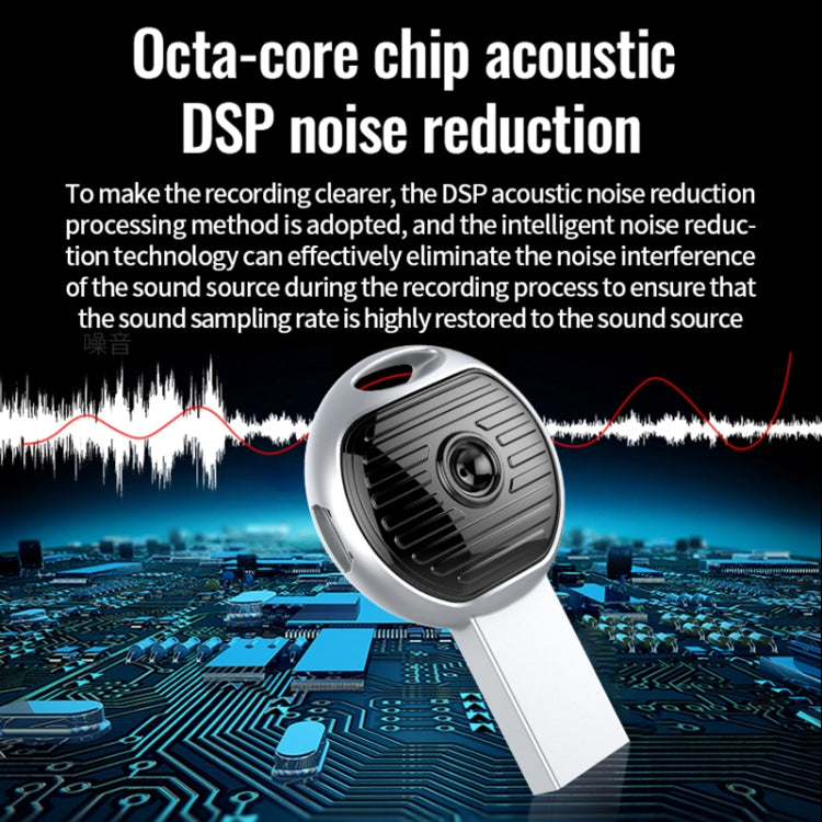 JNN S13 Zinc Alloy U-disk Voice Recorder, Memory:16GB(Silver) - free shipping - PMC TechLife - Order now!