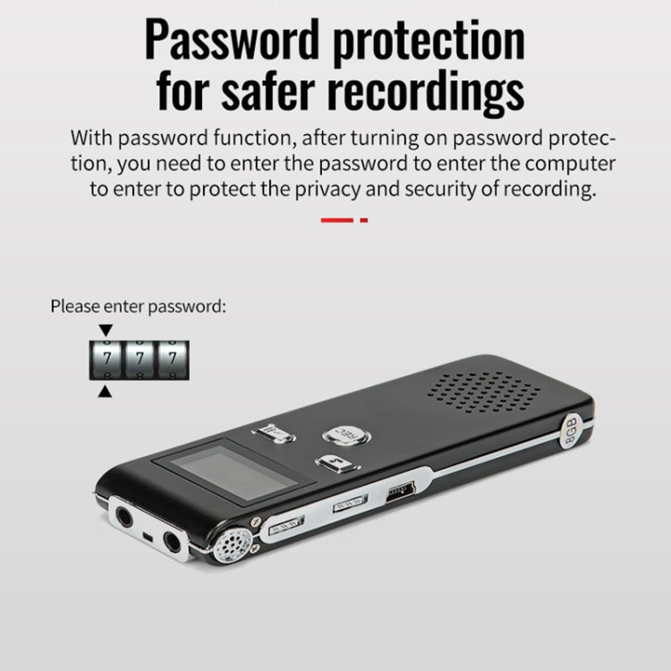 JNN X18 Mini Smart HD Noise Cancelling Voice Recorder, Memory:16GB(Black) - Recording Pen by JNN | Online Shopping South Africa | PMC TechLife | Buy Now Pay Later Mobicred