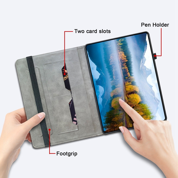 For Huawei MatePad SE 10.4 Crystal Texture Painted Leather Smart Tablet Case(Black Rose) - Huawei by PMC TechLife | Online Shopping South Africa | PMC TechLife | Buy Now Pay Later Mobicred