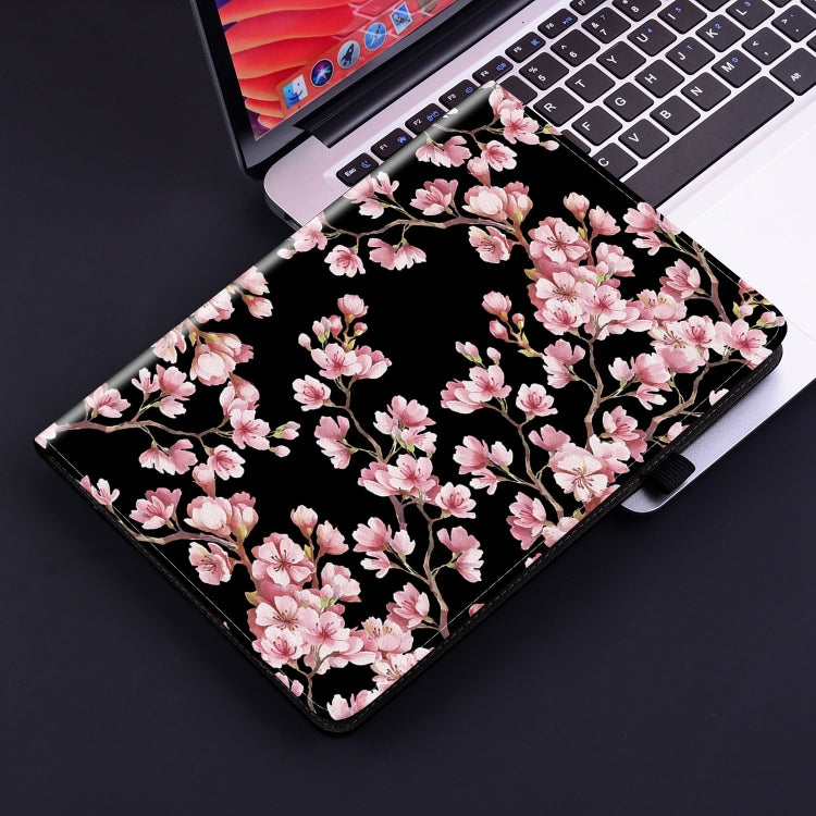 For OPPO Pad Air Crystal Texture Painted Leather Tablet Case(Plum Bossom) - OPPO by PMC TechLife | Online Shopping South Africa | PMC TechLife | Buy Now Pay Later Mobicred