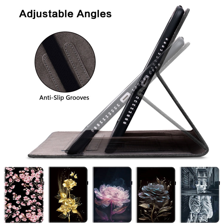 For OPPO Pad Air Crystal Texture Painted Leather Tablet Case(Cat Reflection Tiger) - OPPO by PMC TechLife | Online Shopping South Africa | PMC TechLife | Buy Now Pay Later Mobicred