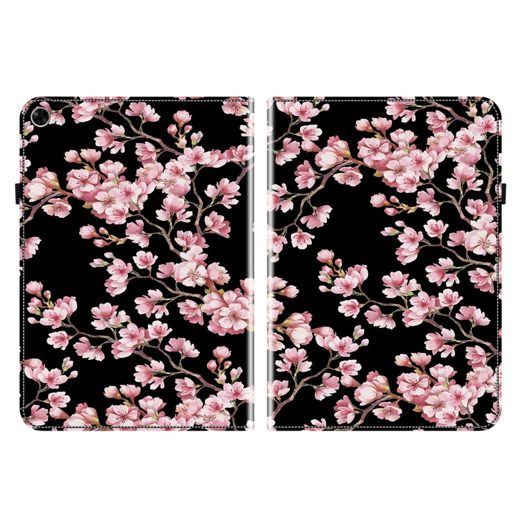 For Realme Pad 10.4 Crystal Texture Painted Leather Tablet Case(Plum Bossom) - Realme by PMC TechLife | Online Shopping South Africa | PMC TechLife | Buy Now Pay Later Mobicred