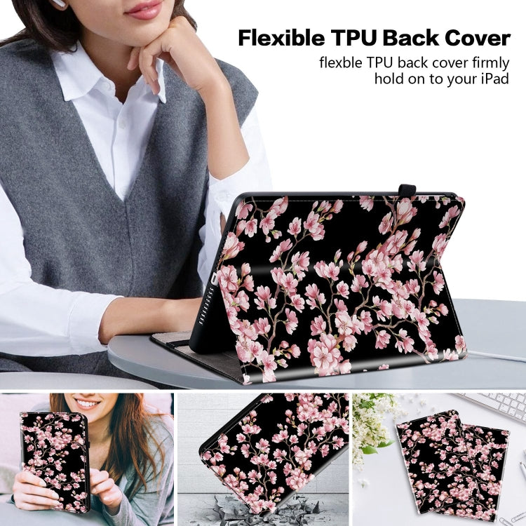 For Amazon Fire HD 10 2019/2017 Crystal Texture Painted Leather Smart Tablet Case(Plum Bossom) - Amazon by PMC TechLife | Online Shopping South Africa | PMC TechLife | Buy Now Pay Later Mobicred