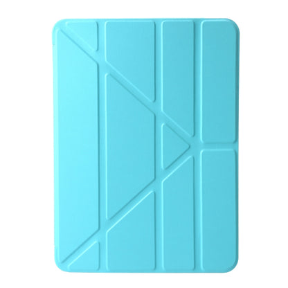 For iPad Air 11 2024 TPU Deformation Flip Leather Tablet Case with Holder(Mint Blue) - iPad Air 11 2024 Cases by PMC Jewellery | Online Shopping South Africa | PMC Jewellery | Buy Now Pay Later Mobicred