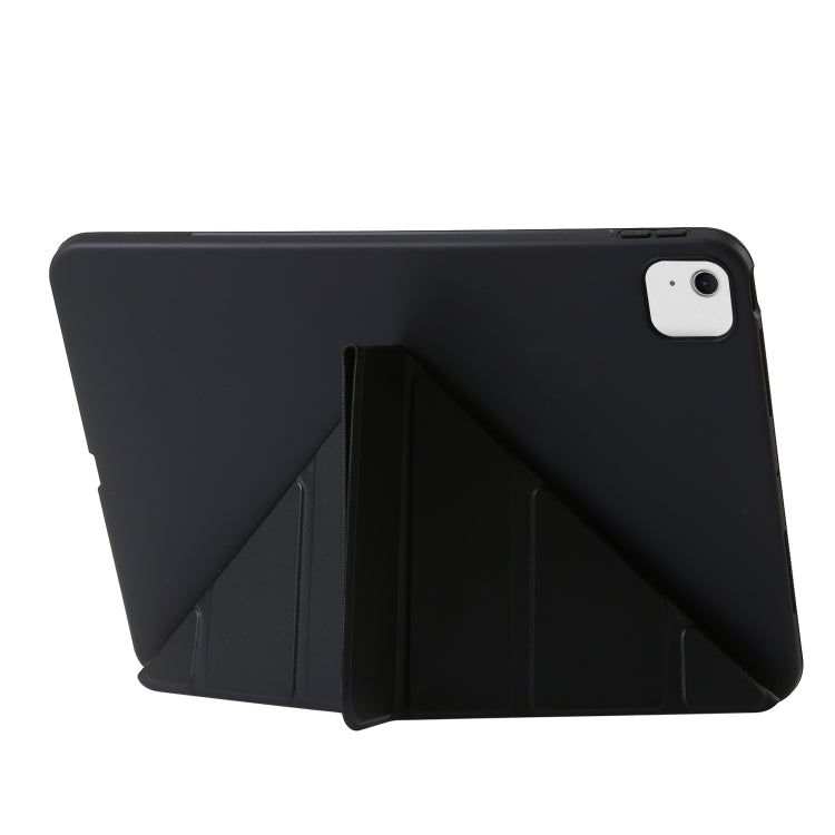 For iPad Air 13 2024 TPU Deformation Flip Leather Tablet Case with Holder(Black) - iPad Air 13 2024 Cases by PMC Jewellery | Online Shopping South Africa | PMC Jewellery | Buy Now Pay Later Mobicred