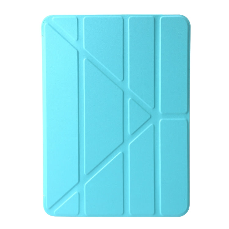 For iPad Air 13 2024 TPU Deformation Flip Leather Tablet Case with Holder(Mint Blue) - iPad Air 13 2024 Cases by PMC Jewellery | Online Shopping South Africa | PMC Jewellery | Buy Now Pay Later Mobicred