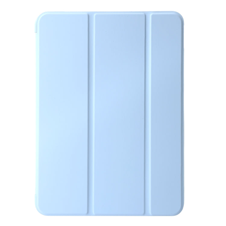 For iPad Air 11 2024 Three-fold Holder Flip Tablet Leather Case(Sky Blue) - iPad Air 11 2024 Cases by PMC Jewellery | Online Shopping South Africa | PMC Jewellery | Buy Now Pay Later Mobicred