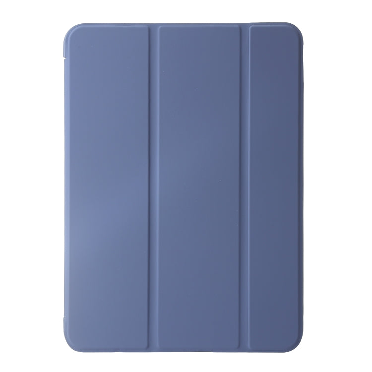For iPad Pro 11 2024 Three-fold Holder Flip Tablet Leather Case(Purple) - iPad Pro 11 2024 Cases by PMC TechLife | Online Shopping South Africa | PMC TechLife | Buy Now Pay Later Mobicred