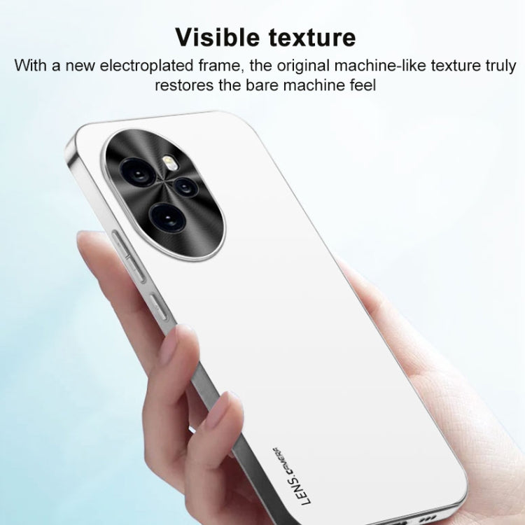 For Honor Magic6 Pro AG Frosted Electroplating Acrylic Phone Case(Silver White) - Honor Cases by PMC Jewellery | Online Shopping South Africa | PMC Jewellery | Buy Now Pay Later Mobicred