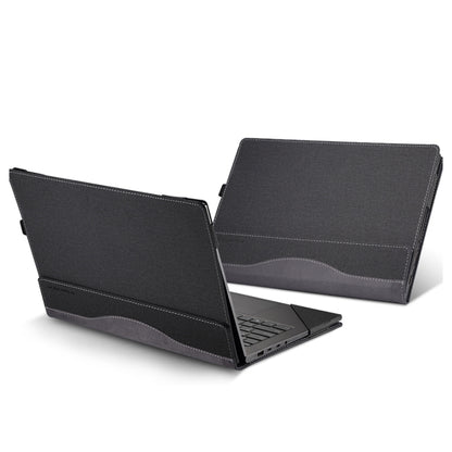 For HP Envy X360 13 inch 13-bf / 13t-bf Leather Laptop Shockproof Protective Case(Black) - Screen & Keyboard Cover by PMC Jewellery | Online Shopping South Africa | PMC Jewellery | Buy Now Pay Later Mobicred