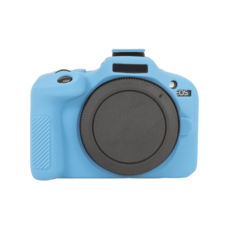 For Canon EOS R100 Glossy Soft Silicone Protective Case(Blue) - Protective Case by PMC TechLife | Online Shopping South Africa | PMC TechLife | Buy Now Pay Later Mobicred