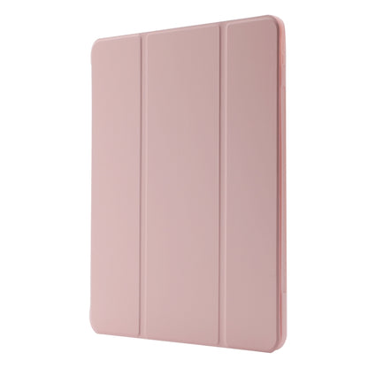For iPad Air 11 2024 Skin Feel Tri-fold Leather Tablet Case with Pen Slot(Pink) - iPad Air 11 2024 Cases by PMC Jewellery | Online Shopping South Africa | PMC Jewellery | Buy Now Pay Later Mobicred
