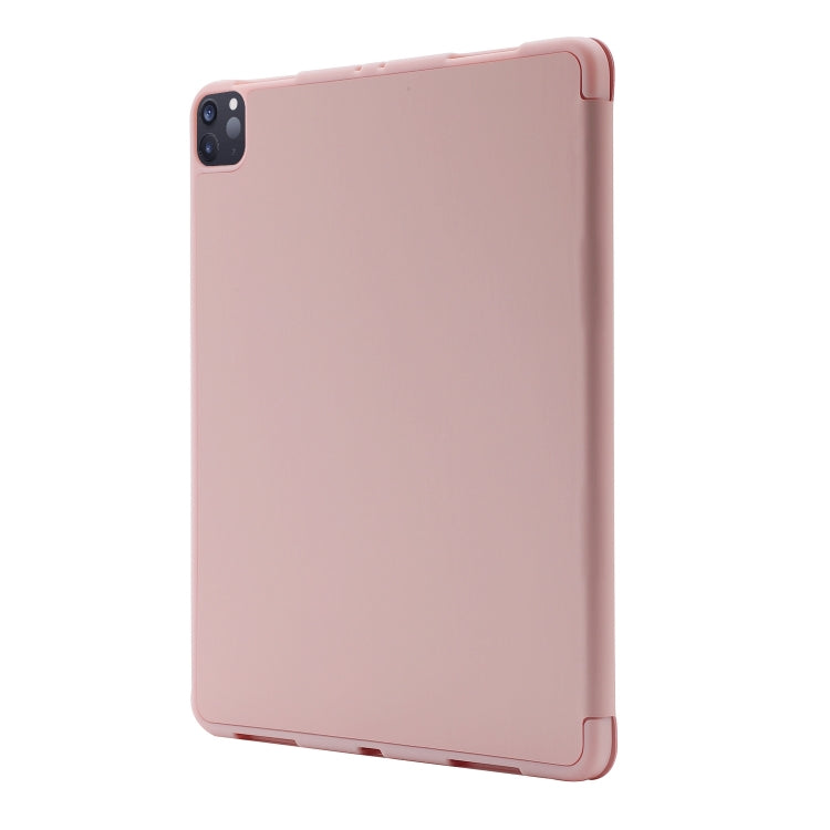 For iPad Air 11 2024 Skin Feel Tri-fold Leather Tablet Case with Pen Slot(Pink) - iPad Air 11 2024 Cases by PMC Jewellery | Online Shopping South Africa | PMC Jewellery | Buy Now Pay Later Mobicred