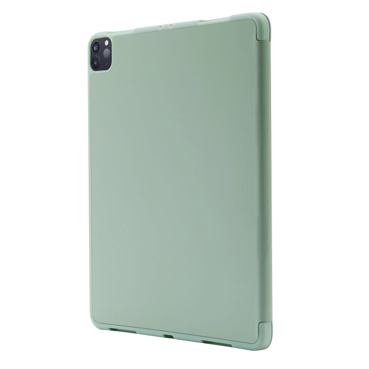 For iPad Air 13 2024 Skin Feel Tri-fold Leather Tablet Case with Pen Slot(Matcha Green) - iPad Air 13 2024 Cases by PMC Jewellery | Online Shopping South Africa | PMC Jewellery | Buy Now Pay Later Mobicred