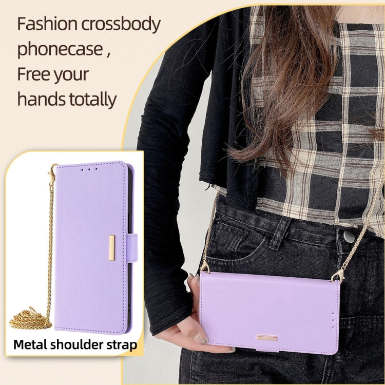 For Xiaomi Redmi K70 5G / K70 Pro 5G Crossbody Chain Leather Phone Case(Purple) - K70 Pro Cases by PMC Jewellery | Online Shopping South Africa | PMC Jewellery | Buy Now Pay Later Mobicred