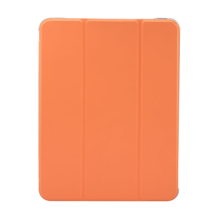 For iPad Air 11 2024 3-folding Electric Pressed Skin Texture Leather Tablet Case(Orange) - iPad Air 11 2024 Cases by PMC Jewellery | Online Shopping South Africa | PMC Jewellery | Buy Now Pay Later Mobicred