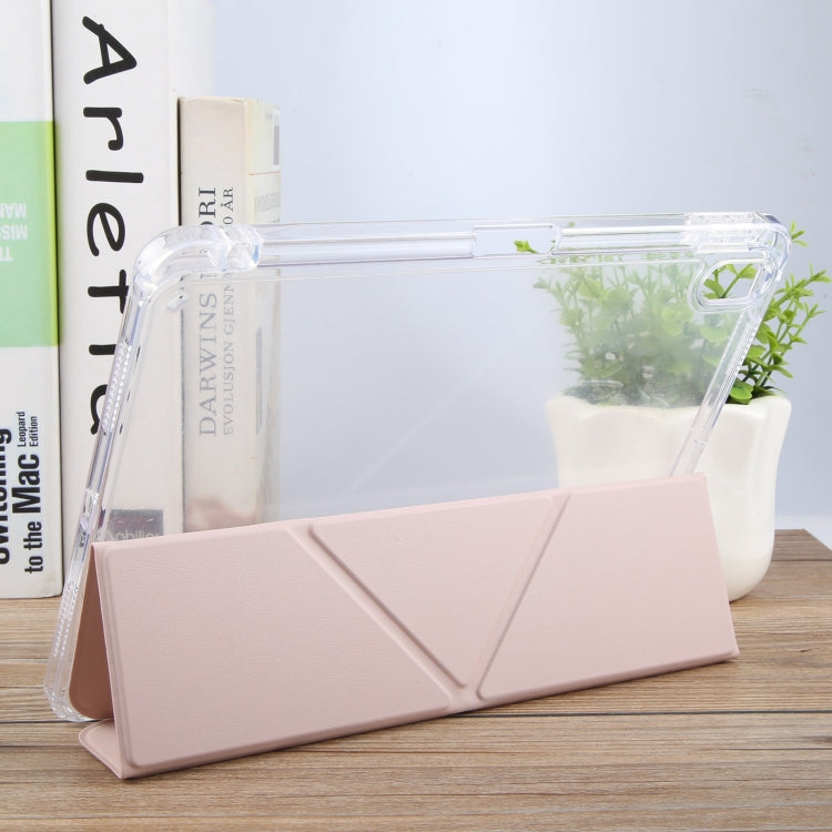 For iPad 10.2 2021 / 2020 / 2019 GEBEI Deformation Leather Tablet Case(Pink) - free shipping - PMc TechLife - Order now!