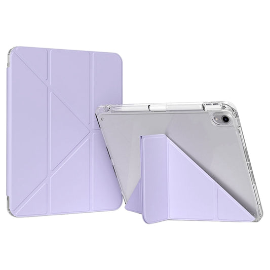 For iPad Air 11 2024 / Air 5 / 4 GEBEI Deformation Leather Tablet Case(Purple) - iPad Air 11 2024 Cases by GEBEI | Online Shopping South Africa | PMC Jewellery | Buy Now Pay Later Mobicred