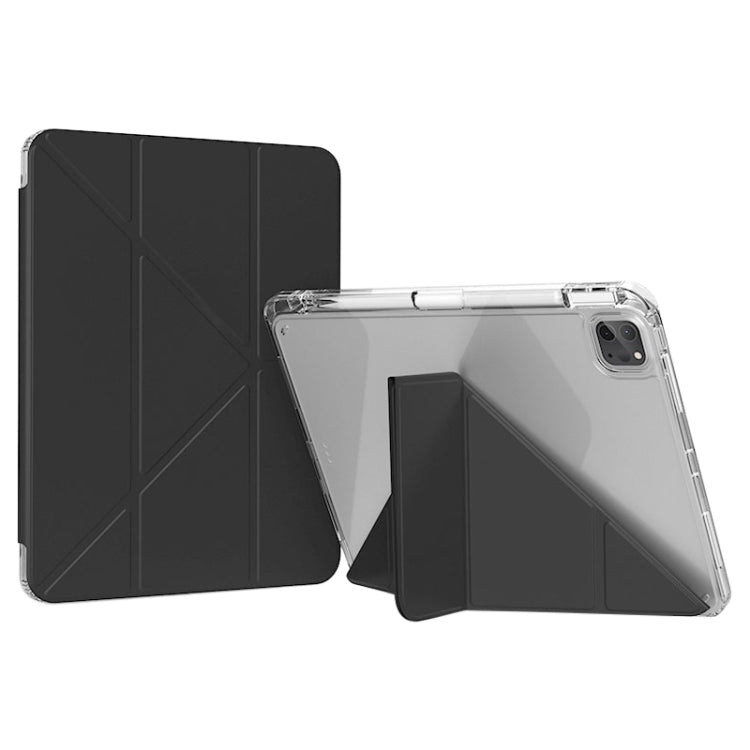 For iPad Pro 11 2024 GEBEI Deformation Leather Tablet Case(Black) - free shipping - PMC TechLife - Order now!
