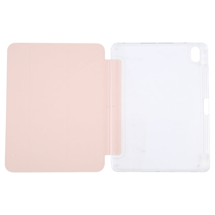 For iPad Pro 13 2024 GEBEI Deformation Leather Tablet Case(Pink) - iPad Pro 13 2024 Cases by GEBEI | Online Shopping South Africa | PMC Jewellery | Buy Now Pay Later Mobicred