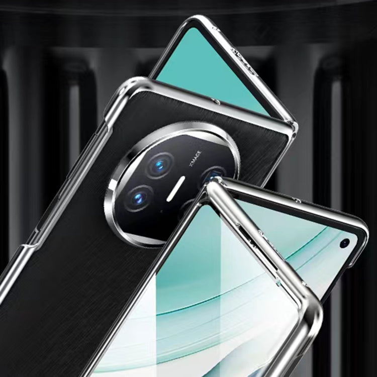 For Huawei Mate X5 Integrated Plating PC Leather Texture Full Coverage Fold Shockproof Phone Case(Green) - Huawei Cases by PMC TechLife | Online Shopping South Africa | PMC TechLife | Buy Now Pay Later Mobicred