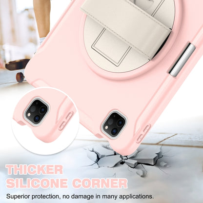 For iPad Pro 11 2024 Spider Wheel Silicone Hybrid PC Tablet Case(Cherry Blossoms Pink) - iPad Pro 11 2024 Cases by PMC Jewellery | Online Shopping South Africa | PMC Jewellery | Buy Now Pay Later Mobicred