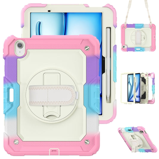 For iPad Air 11 2024 Silicone + PC Tablet Protective Case(Rainbow Pink) - iPad Air 11 2024 Cases by PMC Jewellery | Online Shopping South Africa | PMC Jewellery | Buy Now Pay Later Mobicred