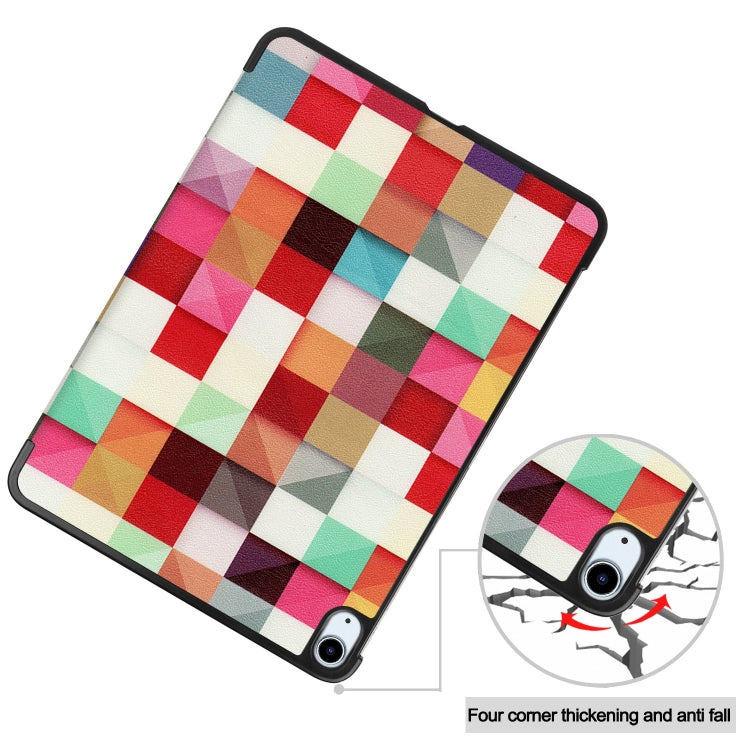 For iPad Air 11 2025 / 2024 Custer Painted 3-Fold Holder Smart Leather Tablet Case(Magic Cube) - iPad Air 11 2025 / 2024 Cases by PMC Jewellery | Online Shopping South Africa | PMC Jewellery | Buy Now Pay Later Mobicred