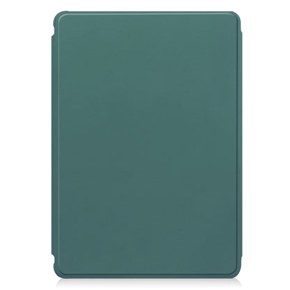 For iPad Pro 13 2024 Transparent Rotation Smart Leather Tablet Case with Keyboard(Dark Green) - iPad Pro 13 2024 Cases by PMC Jewellery | Online Shopping South Africa | PMC Jewellery | Buy Now Pay Later Mobicred