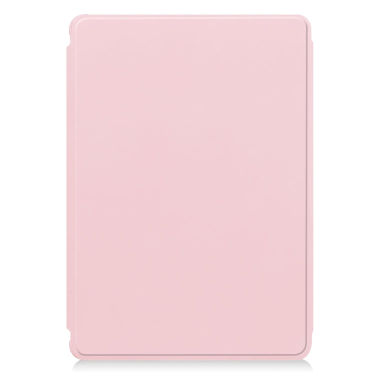 For iPad Air 11 2024 Transparent Rotation Smart Leather Tablet Case with Keyboard(Pink) - iPad Air 11 2024 Cases by PMC Jewellery | Online Shopping South Africa | PMC Jewellery | Buy Now Pay Later Mobicred