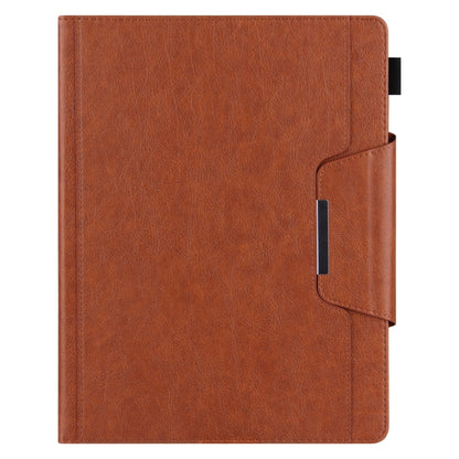 For iPad Pro 13 2024 Solid Color Metal Buckle Leather Smart Tablet Case(Brown) - iPad Pro 13 2024 Cases by PMC Jewellery | Online Shopping South Africa | PMC Jewellery | Buy Now Pay Later Mobicred